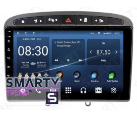 Peugeot 408 (2012 – 2020) (Gray/Black frame) Autoradio Android Con Navigazione Integrata Unità di Testa - Ultra-Premium Serie