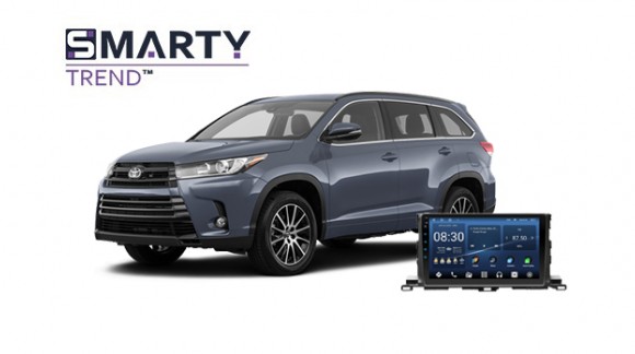  Toyota Highlander 2018 Hybrid Android Autoradio Con GPS Integrato Unità di Testa - SMARTY Trend.