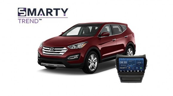 Hyundai Santa Fe 2013 Android Autoradio Con GPS Integrato Unità di Testa - SMARTY Trend.